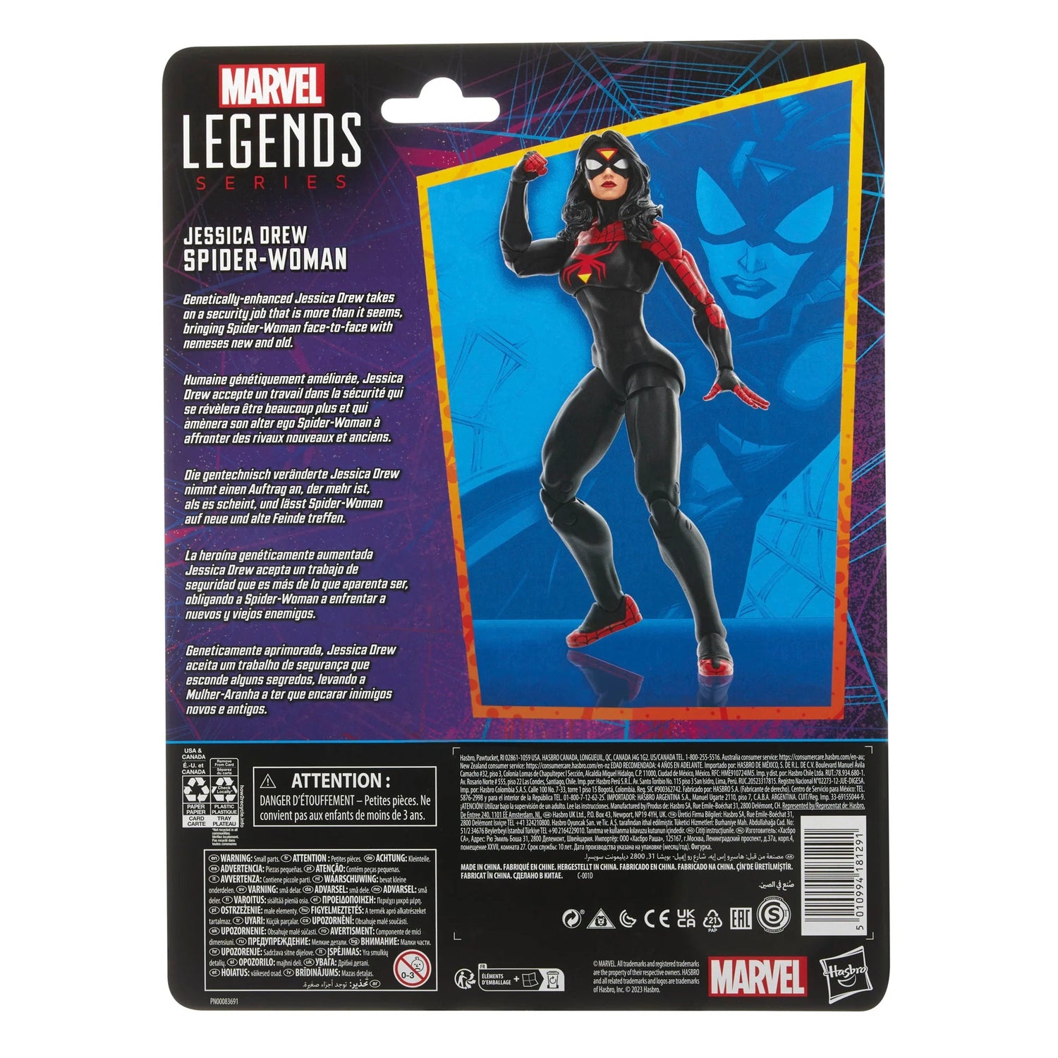 Spider-Man Retro Marvel Legends Jessica Drew Spider-Woman Hasbro